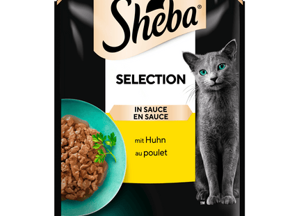 Sheba Portionsbeutel Selection in Sauce mit Huhn 85g