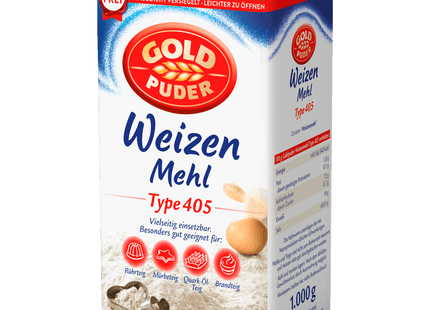 Goldpuder Weizenmehl Typ 405 1kg