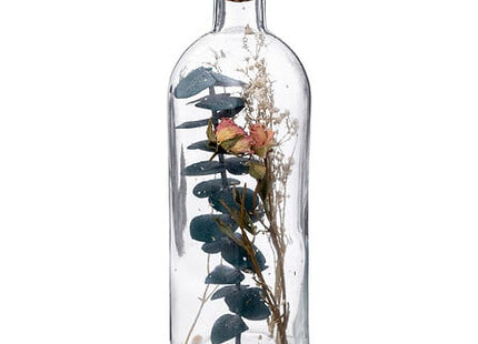 Trockenblumen in der Flasche H21cm