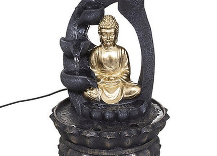 Brunnen Buddha vergoldet H27cm