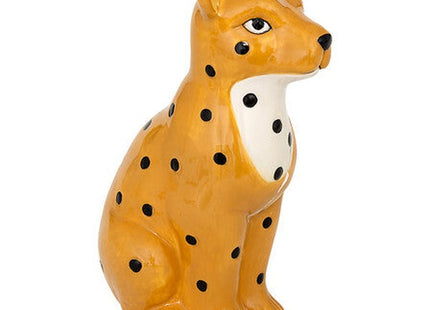 Kinderspardose Leho Leopard Ockergelb H18cm