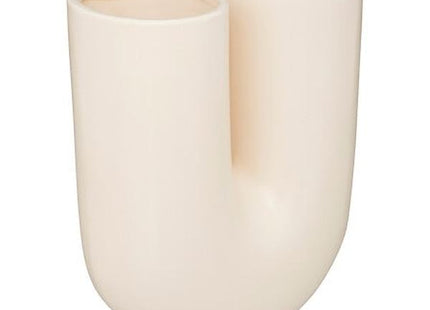 Vase "Rivi" Keramik weiß H30cm