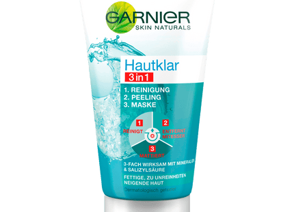 Garnier Hautklar 3in1 Reinigung + Peeling + Maske 150ml