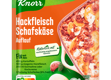 Knorr Fix Hackfleisch Schafskäse Auflauf 43g