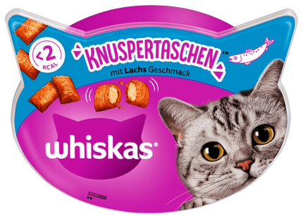 Whiskas Knuspertaschen Becher mit Lachs 60g