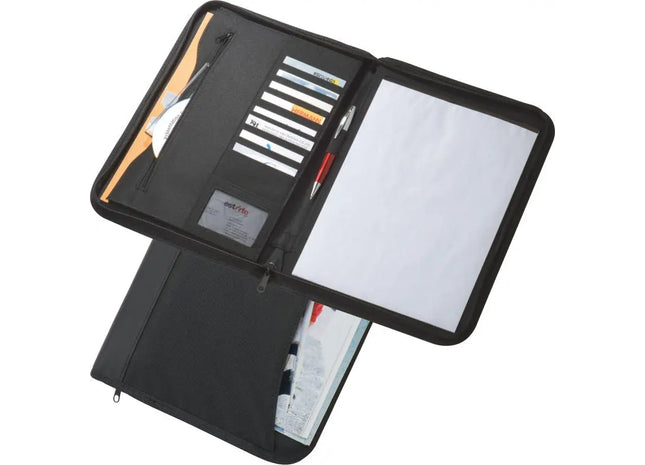 A4 Geschäftsdokumentenmappe Panama, Professioneller Schwarzer Organizer TK Gruppe® Grosshandel 