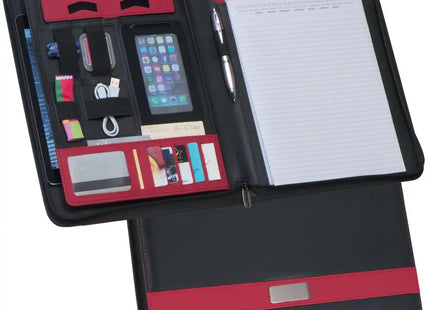 A4 Schreibmappe Providence - schwarz - Businessmappe, Konferenzmappe, Dokumentenmappe TK Gruppe® Grosshandel 