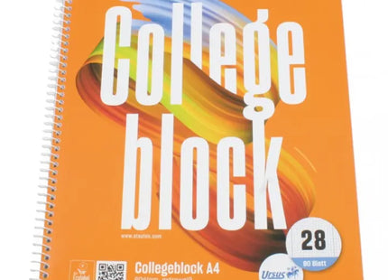 A4 Squared College Notebook - Lin.28, 80-Sheet Writing Pad for Students and Professionals TK Gruppe® Grosshandel 