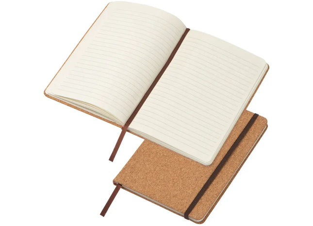 A5 Notizbuch, Beige Korkeinband, Linierte Seiten, Umweltfreundlich & Stilvoll TK Gruppe® Grosshandel 