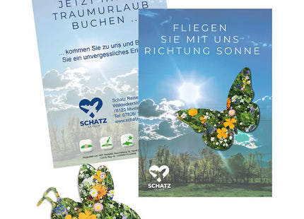 A6 Grußkarte mit Samenpapier - Bienchen Motiv, Umweltfreundlich TK Gruppe® Grosshandel 