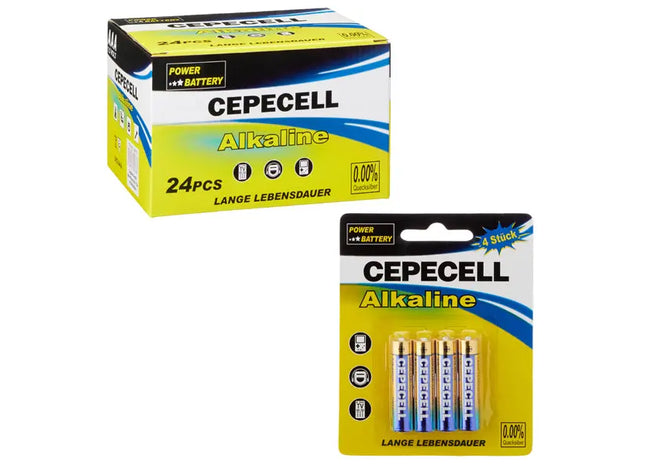 AAA Micro-Alkaline Batterien, 4er-Pack – Zuverlässige Energiequelle TK Gruppe® Grosshandel 
