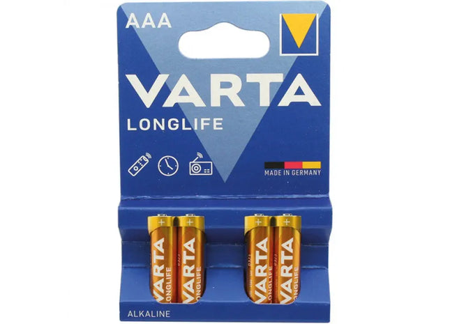 AAA Mikro-Batterien von VARTA, 4er-Pack, Langzeit-Alkaline TK Gruppe® Grosshandel 