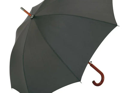 AC-Holz-Stockschirm - Anthrazit, Eleganter und Robuster Wetterschutz TK Gruppe® Grosshandel 