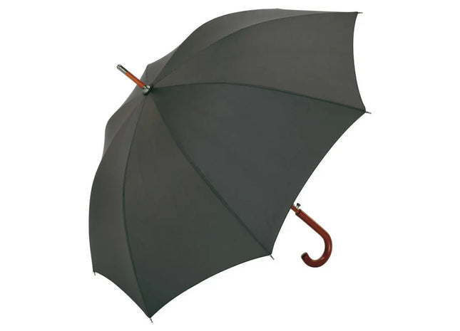 AC-Holz-Stockschirm - Anthrazit, Eleganter und Robuster Wetterschutz TK Gruppe® Grosshandel 