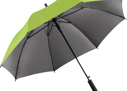AC-Stockschirm FARE-Doubleface - Limette-Grau, stilvoller Regenschutz mit umkehrbarem Design TK Gruppe® Grosshandel 