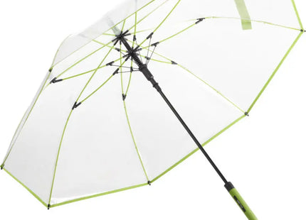 AC-Stockschirm FARE-Pure in Transparent-Limette - Stilvoller Begleiter an regnerischen Tagen TK Gruppe® Grosshandel 