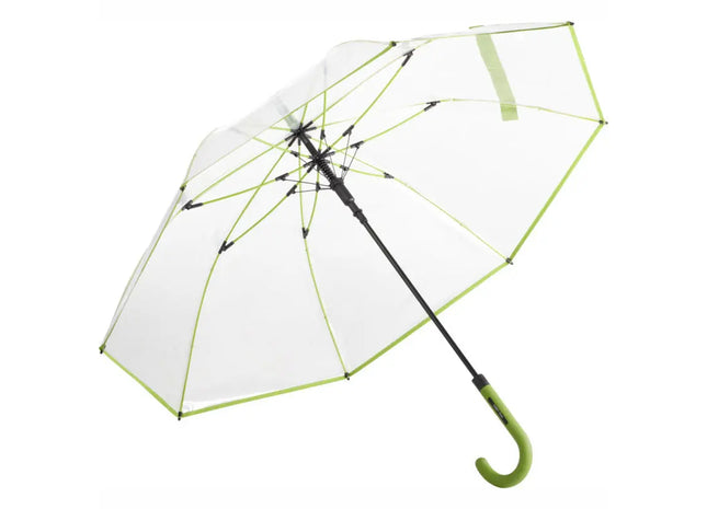AC-Stockschirm FARE-Pure in Transparent-Limette - Stilvoller Begleiter an regnerischen Tagen TK Gruppe® Grosshandel 