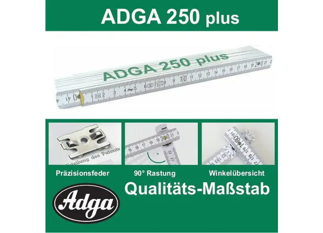 ADGA 250 Plus Zollstock Präzise, langlebig und vielseitig TK Gruppe® Grosshandel 