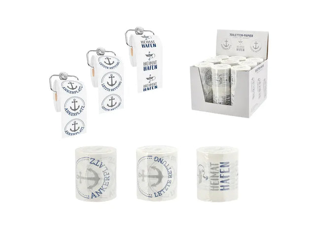 AHOI Toilettenpapier, 3-lagig, OPP-verpackt, 24m Rollen, 3er-Pack TK Gruppe® Grosshandel 