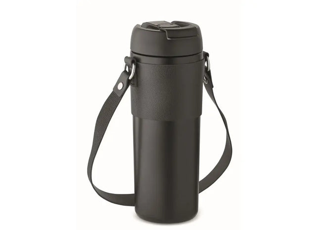 AIRA Doppelwandiger Becher 700ml in Schwarz: Groß, Stilvoll & Thermisch Effektiv TK Gruppe® Grosshandel 