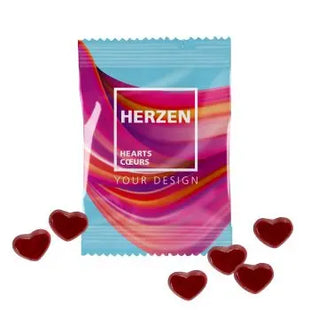 AKTION Fruchtgummi 10g Tüten - Herzmotiv für Liebevolle Momente TK Gruppe® Grosshandel 