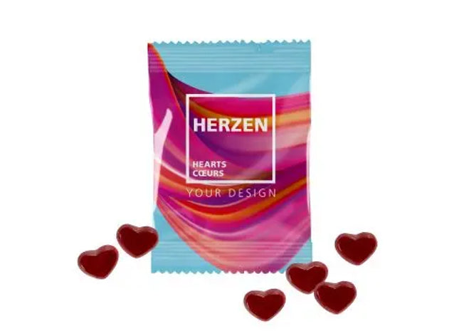 AKTION Fruchtgummi 10g Tüten - Herzmotiv für Liebevolle Momente TK Gruppe® Grosshandel 