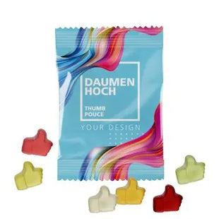 AKTION Fruchtgummi 10g Tüten - 'Daumen hoch' Motiv TK Gruppe® Grosshandel 