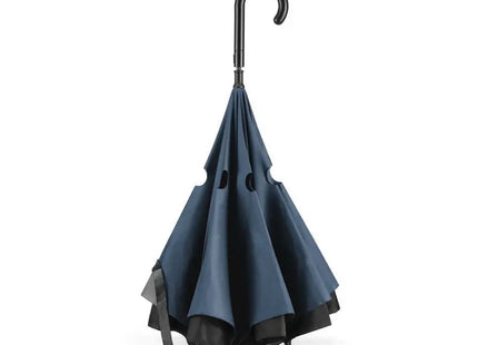 ANGELA Wendeschirm 190T Pongee Blau Stilvoll & Praktisch Zuverlässiger Regenschutz TK Gruppe® Grosshandel 