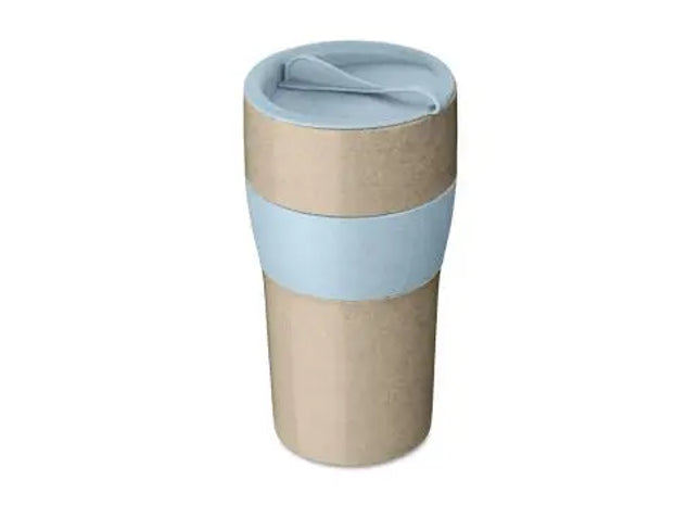 AROMA TO GO XL 700ml Thermobecher - Wüstensand & Blumenblau TK Gruppe® Grosshandel 