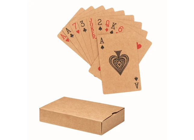 ARUBA+ Recycelte Spielkarten in Beige - Umweltfreundliches Kartenspiel für Nachhaltige Unterhaltung TK Gruppe® Grosshandel 