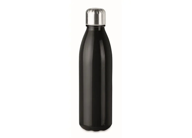 ASPEN GLASS Elegante Schwarze Glasflasche 650ml - Für stilbewusste Trinker TK Gruppe® Grosshandel 