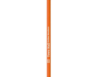 ATENEO Graphitstift mit Radiergummi - Orange, Hochwertig, Vielseitig, Langlebiger Bleistift TK Gruppe® Grosshandel 