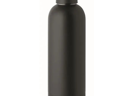 ATHENA Schwarze Edelstahl-Trinkflasche, 500 ml, Robust & Stilvoll TK Gruppe® Grosshandel 