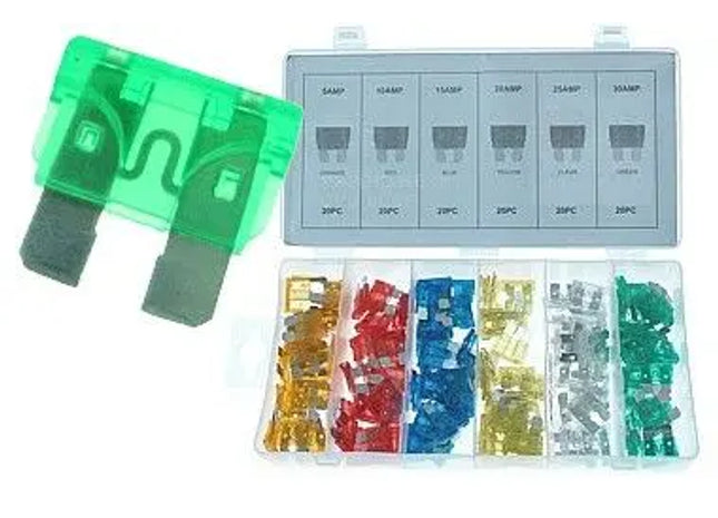 AUTOSICHERUNGEN: Fahrzeugsicherungen-Set - Umfangreicher Satz von Kfz-Sicherungen für Autoelektrik TK Gruppe® Grosshandel 