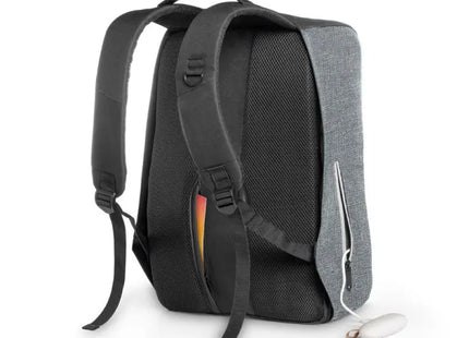 AVEIRO 15,6'' Laptop-Rucksack mit Anti-Diebstahl-System – Grau, Sicher & Stilvoll TK Gruppe® Grosshandel 