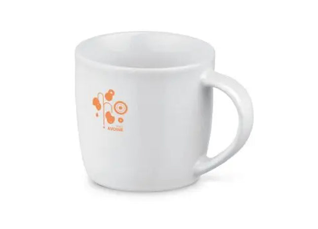 AVOINE Keramiktasse, Reinweiß, Modernes Design, 370ml TK Gruppe® Grosshandel 