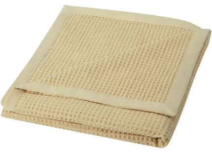 Abele Baumwoll-Waffeldecke in Beige – Elegant & Vielseitig – 150x140 cm TK Gruppe® Grosshandel 