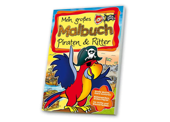 Abenteuer Malbuch: Piraten & Ritter - Kreative Reisen in vergangene Epochen TK Gruppe® Grosshandel 