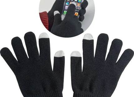 Acryl Handschuhe Cary: Schwarz, Warm, Bequem für Winter und Alltag TK Gruppe® Grosshandel 