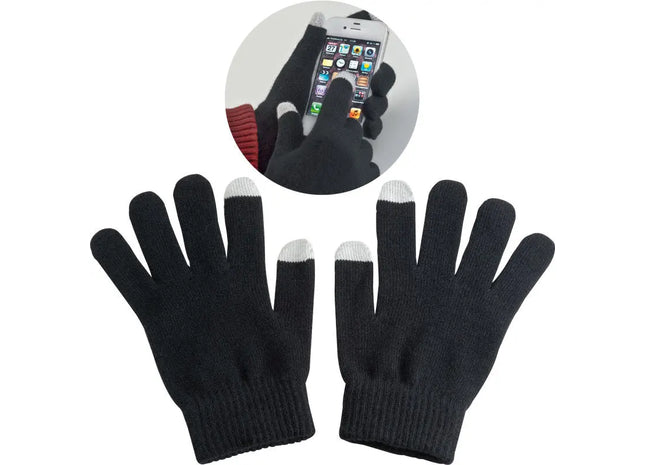 Acryl Handschuhe Cary: Schwarz, Warm, Bequem für Winter und Alltag TK Gruppe® Grosshandel 