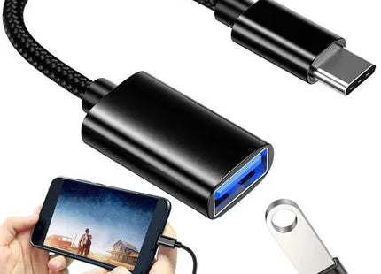 Adapter usb-c auf usb-a 3.0 otg fest auf telefon fest