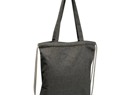 Addison Schwarze Recycelte Baumwolltasche, Öko-Stilvoll & Langlebig TK Gruppe® Grosshandel 