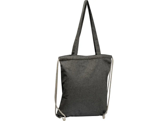 Addison Schwarze Recycelte Baumwolltasche, Öko-Stilvoll & Langlebig TK Gruppe® Grosshandel 