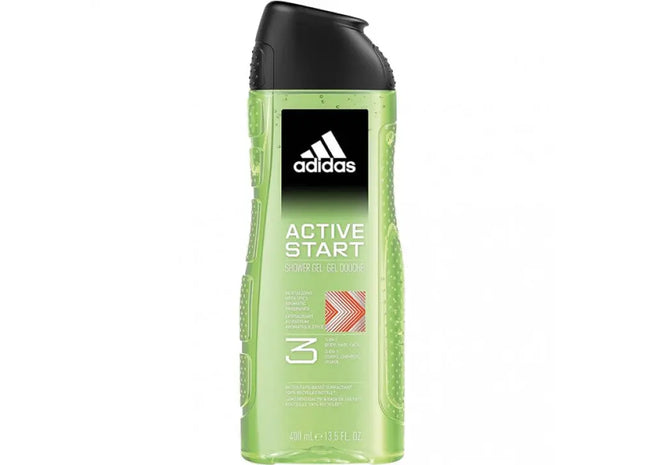 Adidas Active Start 3-in-1 Duschgel 400ml - Energiegeladen, Multifunktional für Körper & Haar TK Gruppe® Grosshandel 