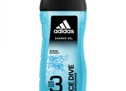 Adidas Ice Dive 250ml 3-in-1 Duschgel - Kühlende Reinigung für Körper, Haar & Gesicht TK Gruppe® Grosshandel 