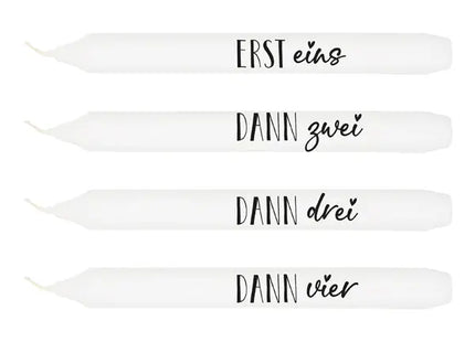 Advents-Stabkerzen-Set, 4er-Pack, Weihnachtsdekor - Festliche Stimmung TK Gruppe® Grosshandel 