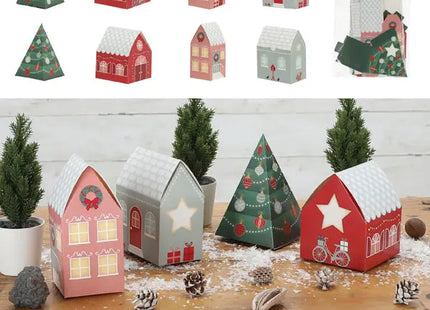 Adventskalender Bastelset Adventshaus, DIY, 24tlg – Kreatives Weihnachtsprojekt TK Gruppe® Grosshandel 