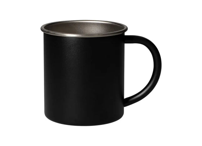 Adventura Edelstahlbecher 340 ml in Schwarz, Robust & Stilvoll für Unterwegs TK Gruppe® Grosshandel 