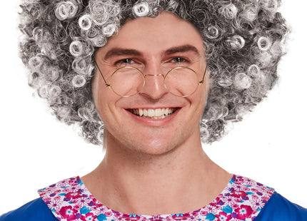 Afro-Perücke Grau 120G – Voluminös & Stilvoll Für Kostüm & Karneval TK Gruppe® Grosshandel 