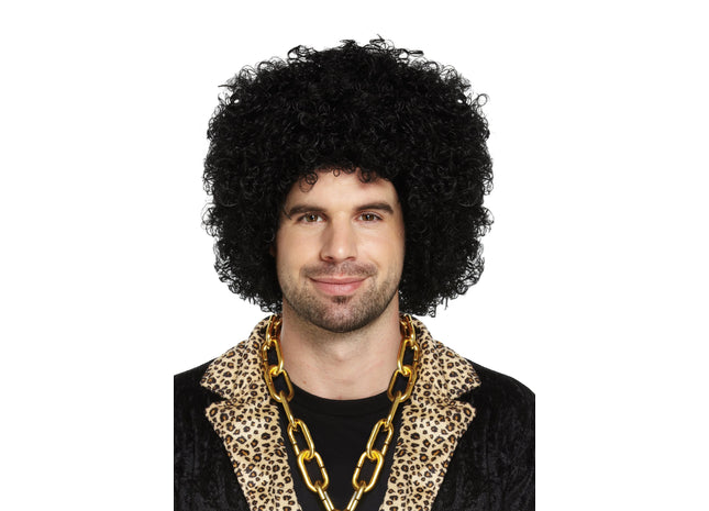 Afro-Perücke Schwarz 120G – Voluminös & Stilvoll für Karneval & Kostümpartys TK Gruppe® Grosshandel 